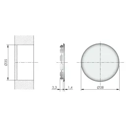 Kit de ferrures d’assemblage pour lit SPIRAL LOCK / Blanc