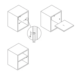 Support d’étagère 5 mm SAFETY / Transparent – 100 pièces