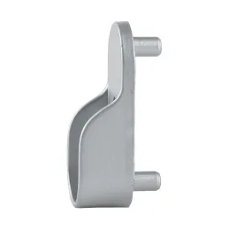 Embout pour tringle de penderie avec picots – ovale / Argenté