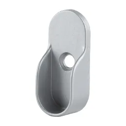 Embout pour tringle de penderie avec picots – ovale / Argenté