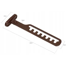 Quincaillerie de blocage pour fenêtres – 2 pcs / Marron