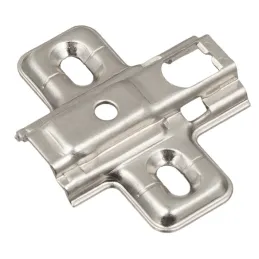 Charnière à clipser sur verre CLIP 95° avec embase et cache / Chrome mat
