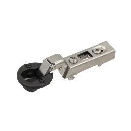 Charnière à clipser sur verre CLIP 95° avec embase et cache / Noir mat