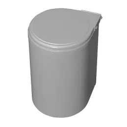 Poubelle ronde KLASIK 13 l / Grise
