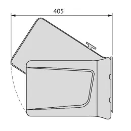 Poubelle de porte SEPARO 15 L / Anthracite