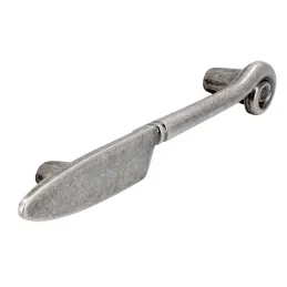 Poignée KNIFE / Vieil argent