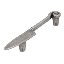 Poignée KNIFE / Vieil argent