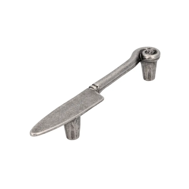 Poignée KNIFE / Vieil argent