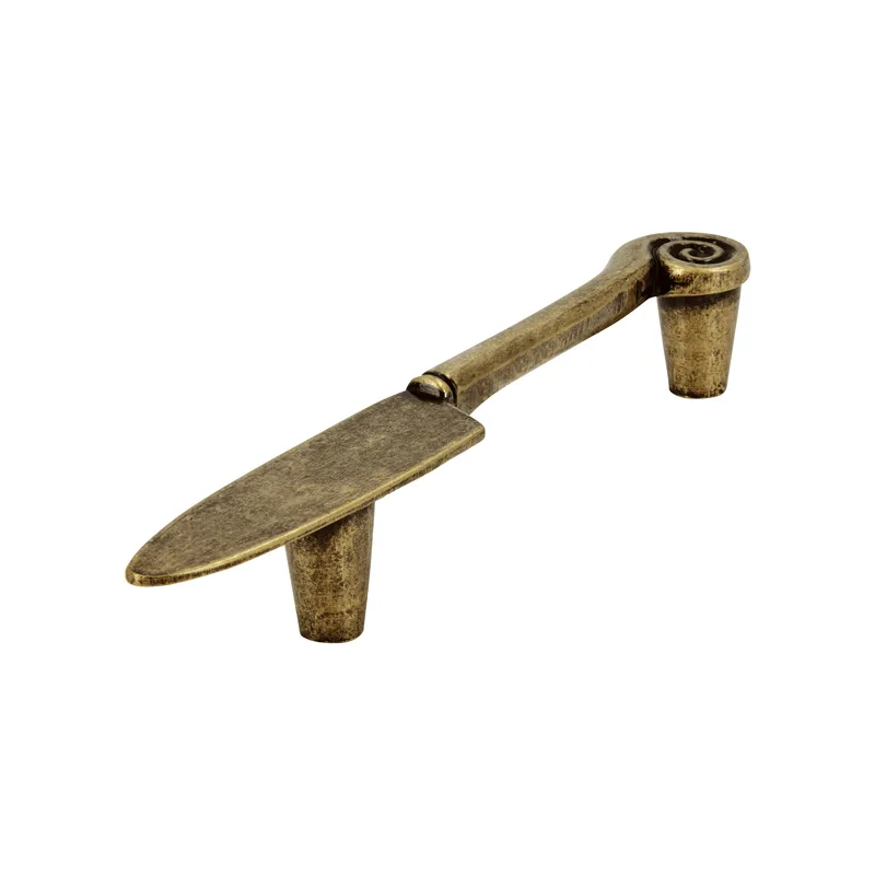 Poignée KNIFE / Vieil or