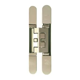Charnière invisible pour portes affleurantes / Nickel satiné