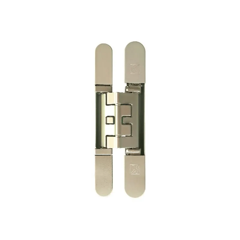 Charnière invisible pour portes affleurantes / Nickel satiné