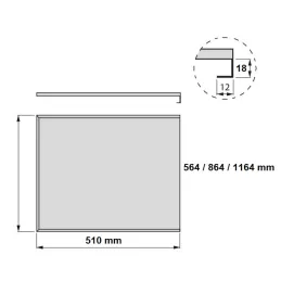 Tapis de protection en aluminium pour placard / Aluminium