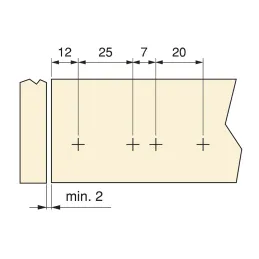 Piston d’ouverture sans poignée pour portes LITE / Anthracite