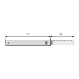 Piston d’ouverture sans poignée pour portes LITE / Anthracite