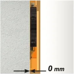 Ferrure de suspension pour panneau – miroir avec pièce de fixation հակ‑partie