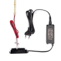 Transformateur LED (adaptateur secteur) 12 V avec connecteurs intégrés / Noir