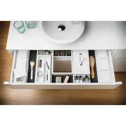 Organiseur de tiroir de salle de bains BEAUTY L - 400 mm / Blanc