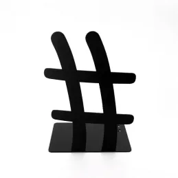 Support pour livres HASTAG 2 / Noir mat