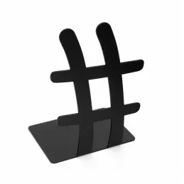 Support pour livres HASTAG 2 / Noir mat