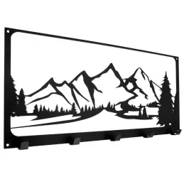 Patère murale design TATRAS / Noir mat
