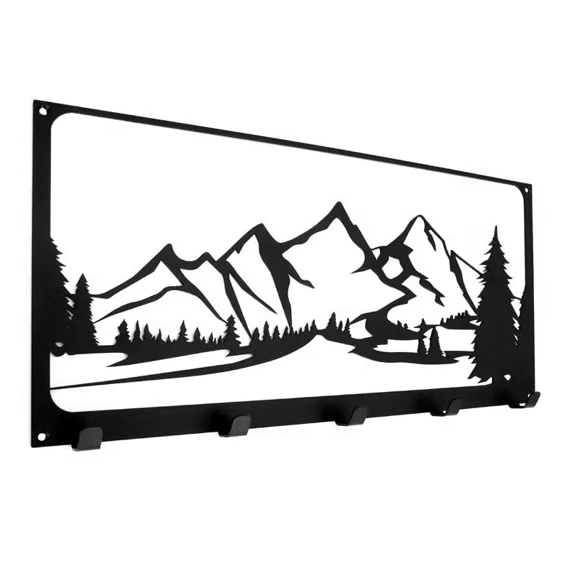 Patère murale design TATRAS / Noir mat