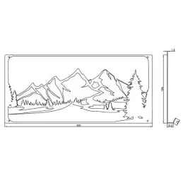 Patère murale design TATRAS / Noir mat