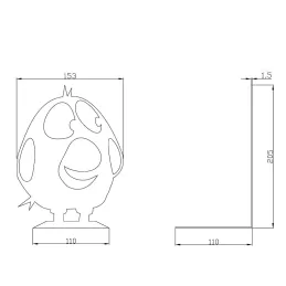Serre-livres ANGRY BIRDS / Noir mat
