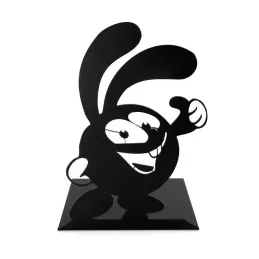 Support à livres RABBIT / Noir mat