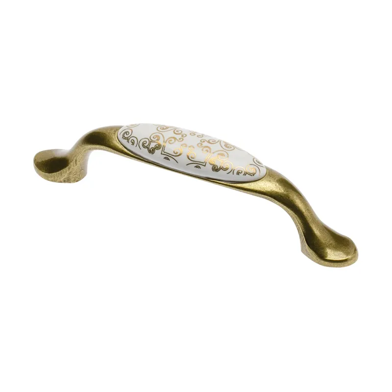 Poignée ORIENT / Porcelaine à motif – ornement doré