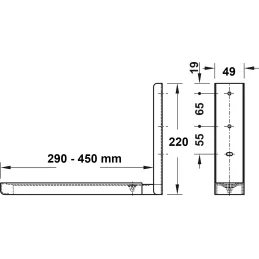 Support pour micro-ondes / Blanc – paire