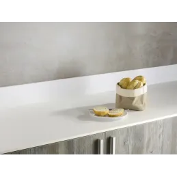 Plan de travail compact India Blanc (noyau blanc) / S63045 CM