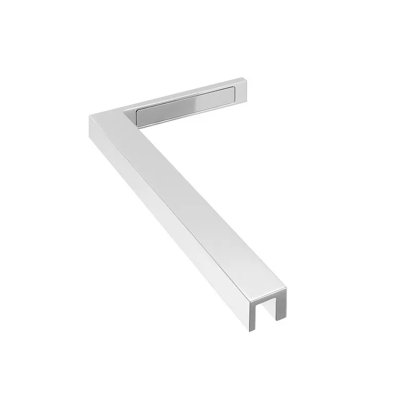 Équerre de stabilisation pour paroi de douche / Chrome brillant