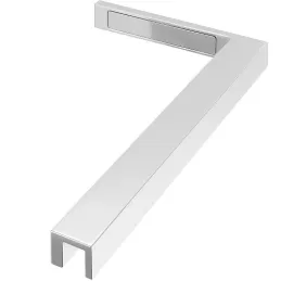 Équerre de stabilisation pour paroi de douche / Chrome brillant
