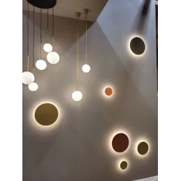 Lampe LED design RING M 250 mm / Cuivre
