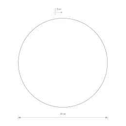Lampe LED design RING L 350 mm / Cuivre