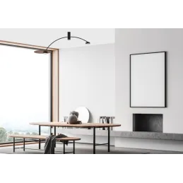 Lampe design HEFT / Noir – bois laqué