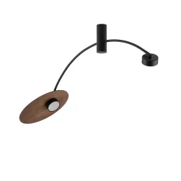 Lampe design HEFT / Noir – bois laqué