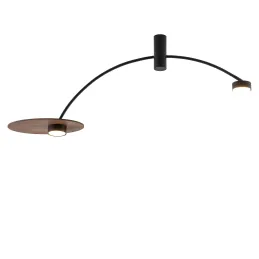 Lampe design HEFT / Noir – bois laqué