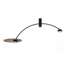 Lampe design HEFT / Noir – bois laqué