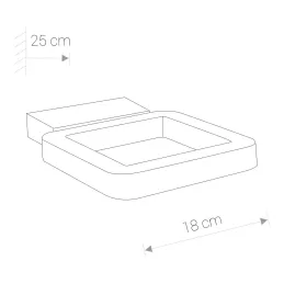 Applique LED d’extérieur THIKA WALL 15 W / Noir mat