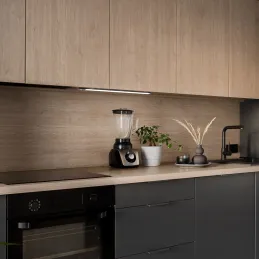 Éclairage LED sous meuble avec détecteur de mouvement KRAUS / Noir mat