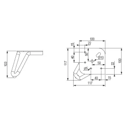 Pied de meuble WIRE / Noir mat