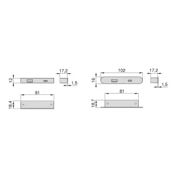 Module de recharge pour meuble LINKY USB A+C / Noir mat