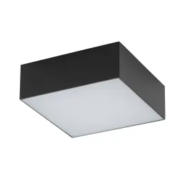 Plafonnier LED LID SQUARE 110 mm / Noir mat