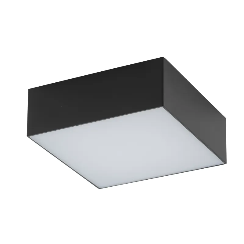 Plafonnier LED LID SQUARE 110 mm / Noir mat