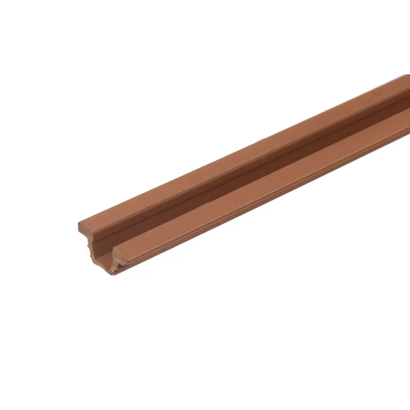 Rail supérieur / inférieur UNIPOS – À encastrer / Marron foncé