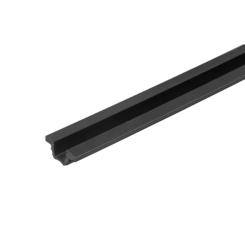 Rail supérieur / inférieur UNIPOS – À encastrer / Noir