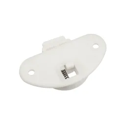 Kit pour porte coulissante : guide supérieur + roulette inférieure UNIPOS / Blanc