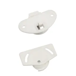 Kit pour porte coulissante : guide supérieur + roulette inférieure UNIPOS / Blanc