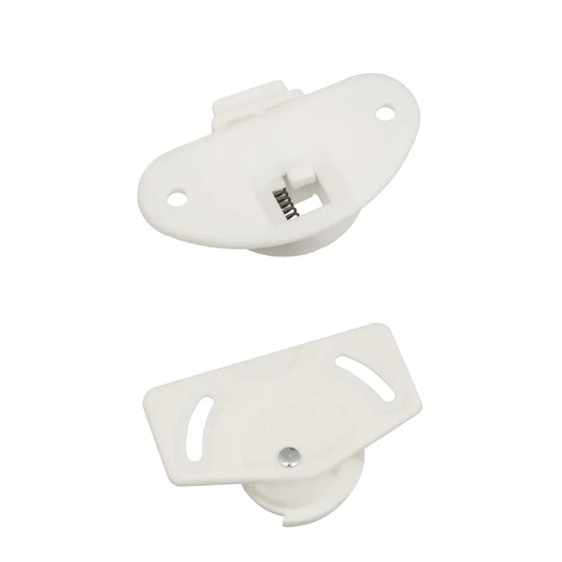 Kit pour porte coulissante : guide supérieur + roulette inférieure UNIPOS / Blanc